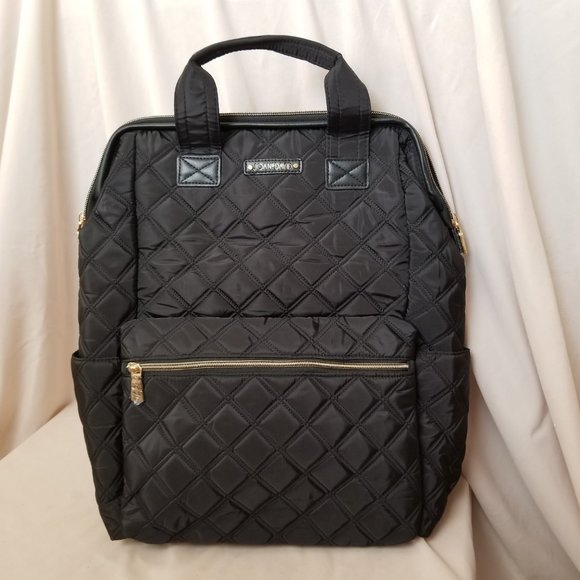 Joan & David Bags Nwt Joan David Nylon Diamond Quilt Backpack